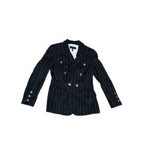 Escada vintage pinstripe double breasted blazer jacket 36 Small 6/8